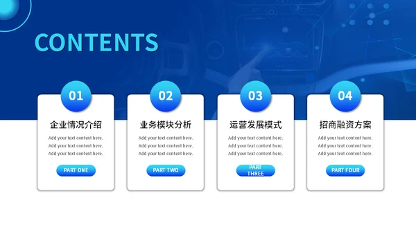智能驾驶招商融资商业计划书通用PPT模板