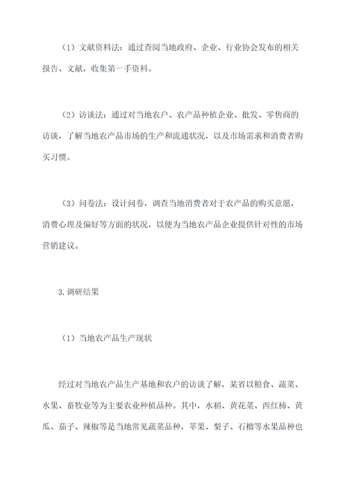 去某个地方的调研报告