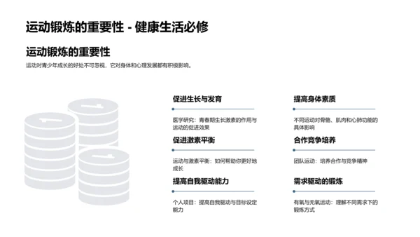 青春期运动益成长PPT模板