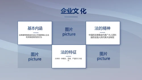 蓝色大气法律律法宣传讲座PPT