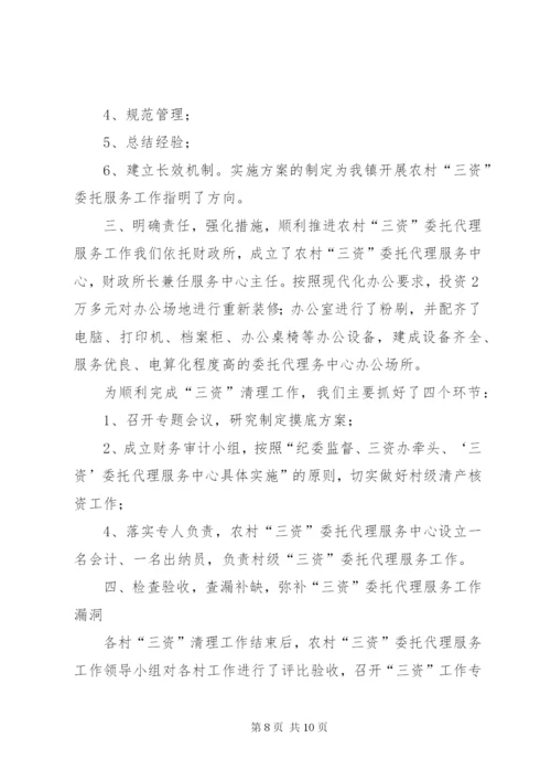 乡镇三资管理工作汇报 (2).docx