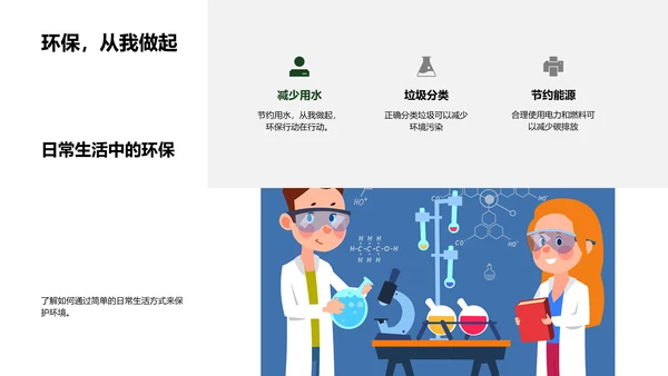 环保行动与地理学PPT模板