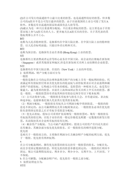 【精编】股票入门基础知识.docx