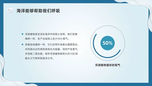 插画剪纸海洋保护科普宣传PPT课件核污水