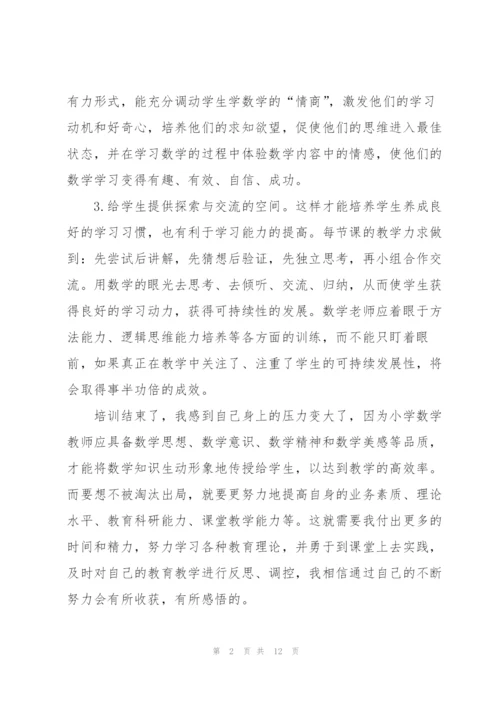 数学教师培训心得体会5篇.docx
