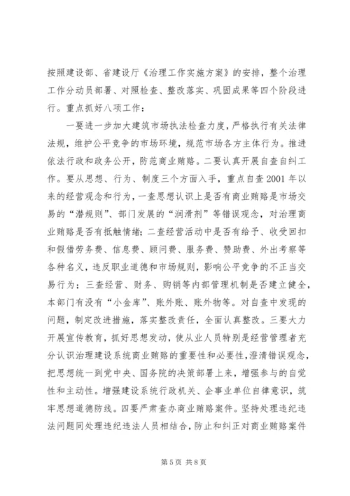 在全市建设系统治理商业贿赂动员大会上的讲话.docx