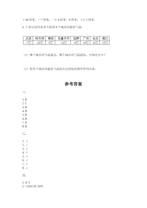 北京海淀区小升初数学试卷附答案【轻巧夺冠】.docx