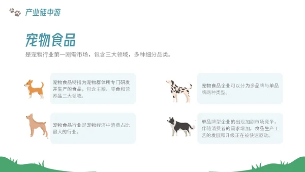 插画风宠物经济行业前景分析报告PPT