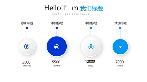 蓝色时尚述职报告工作总结商务通用PPT动态模板