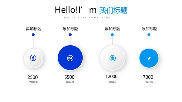 蓝色时尚述职报告工作总结商务通用PPT动态模板