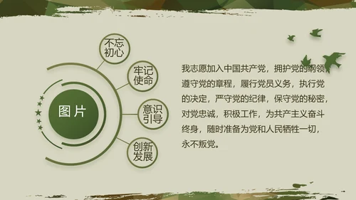 迷彩风八一军事部队年终述职报告动态PPT模板