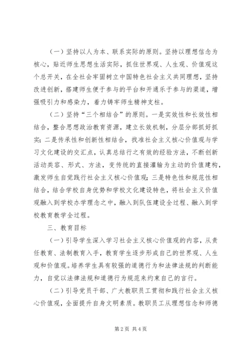 践行社会主义核心价值观主题教育实施方案 (4).docx