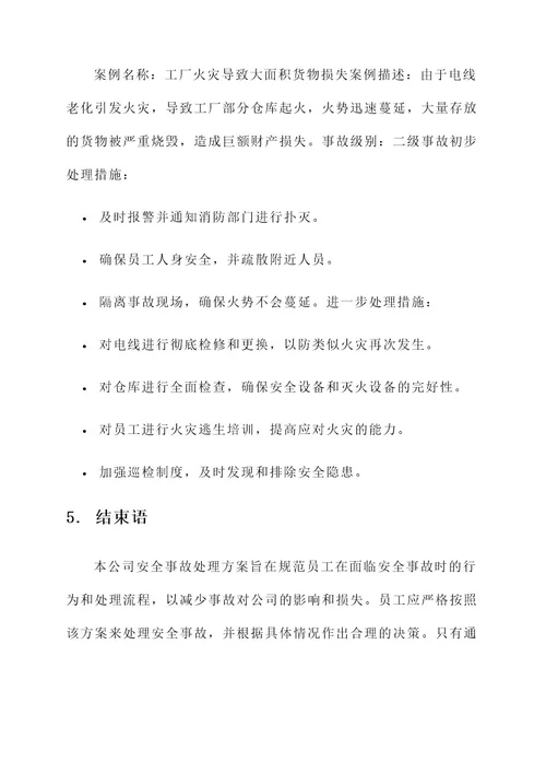 公司安全事故处理方案