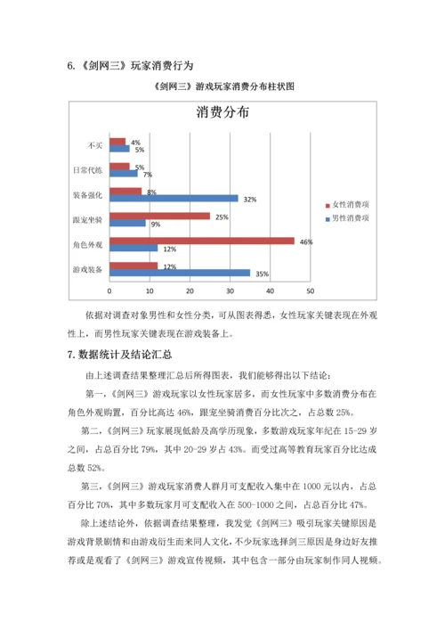 市场营销调研研究报告剑网三.docx