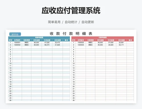 应收应付管理系统