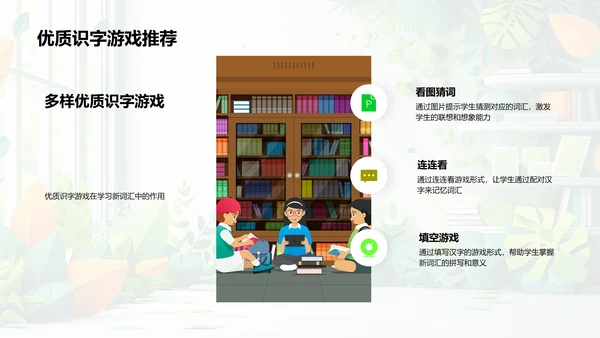识字游戏教学策略PPT模板