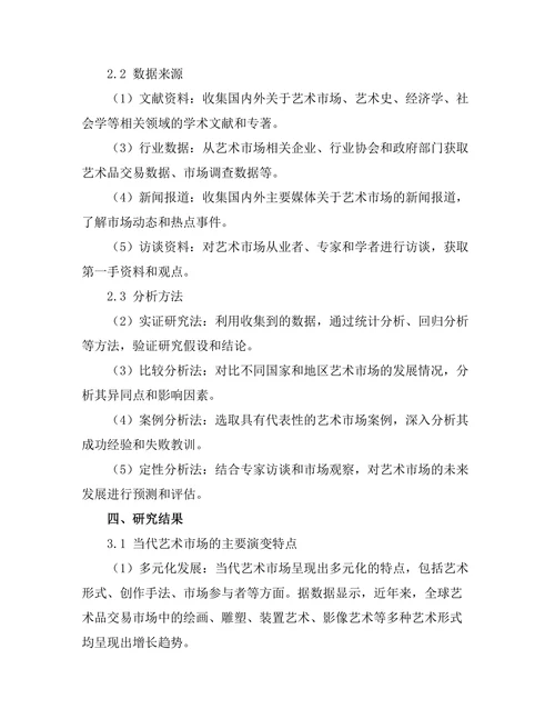 当代艺术市场的演变与趋势分析