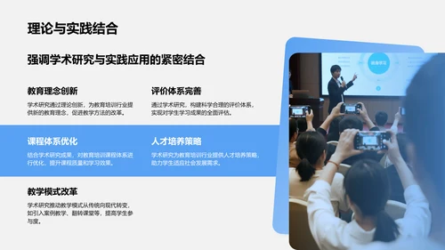 蓝色商务风学术研究背景与方法汇报PPT模板