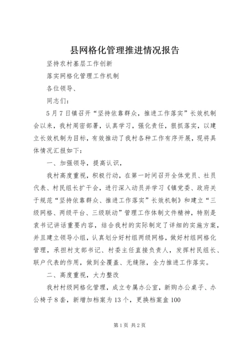 县网格化管理推进情况报告 (4).docx