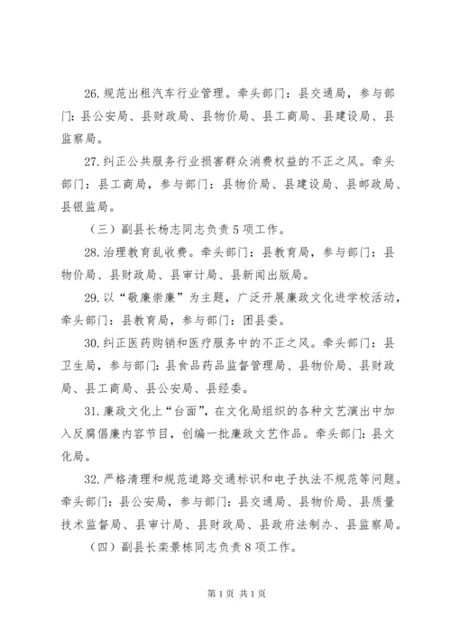 政府廉政建设反腐败工作意见.docx