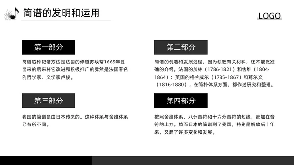 深色简约简谱基础知识PPT模板宣传PPT动态PPT