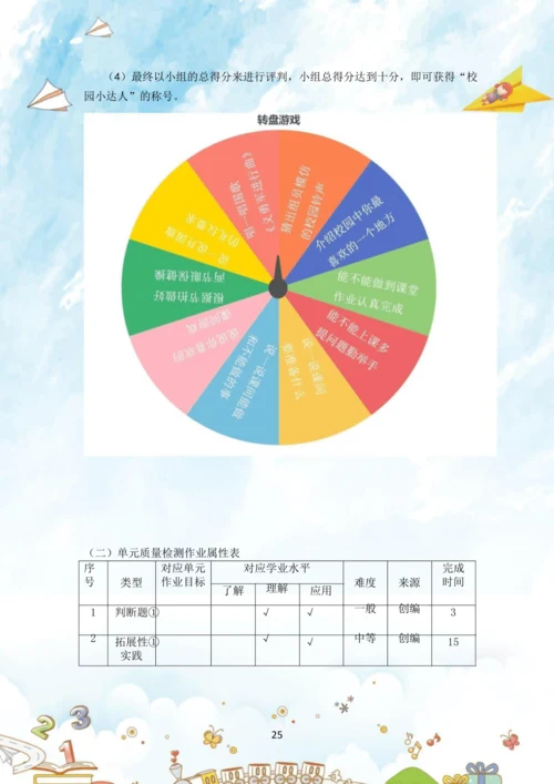 《道德与法治》一年级上册第二单元 校园生活真快乐  作业设计02