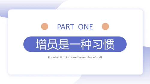 商务风高效增员专题PPT模板