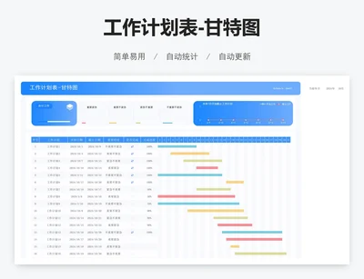 工作计划表-甘特图