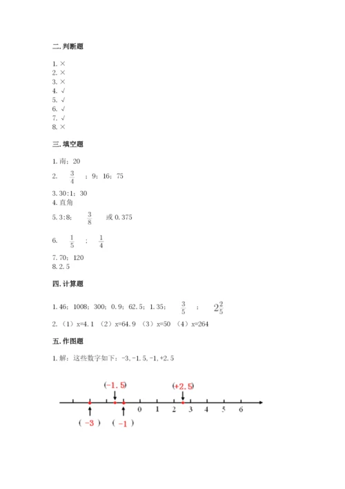六年级下册数学期末测试卷含答案【实用】.docx
