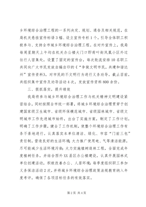 城乡环境综合治理工程任务的自查报告.docx