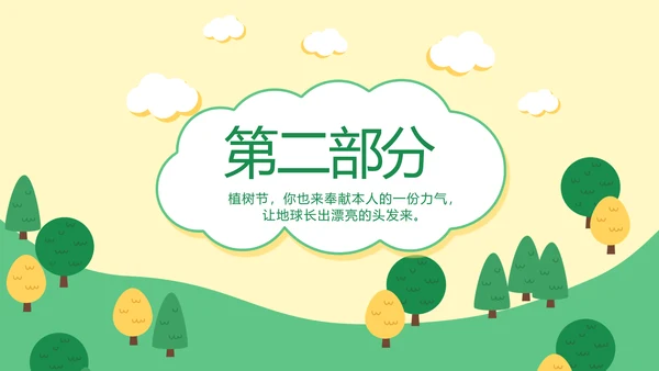 幼儿园植树节动态PPT