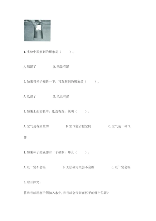 教科版三年级上册科学期末测试卷（基础题）.docx