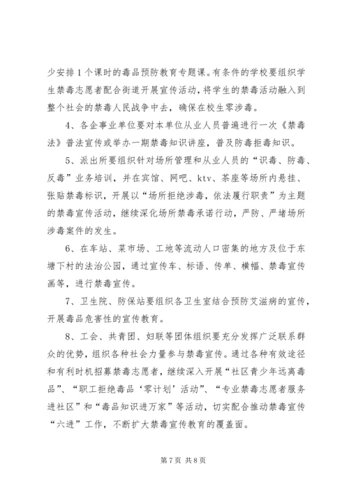 社区禁毒宣传工作计划.docx