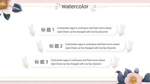 粉色简约美容宣传介绍动态PPT模板