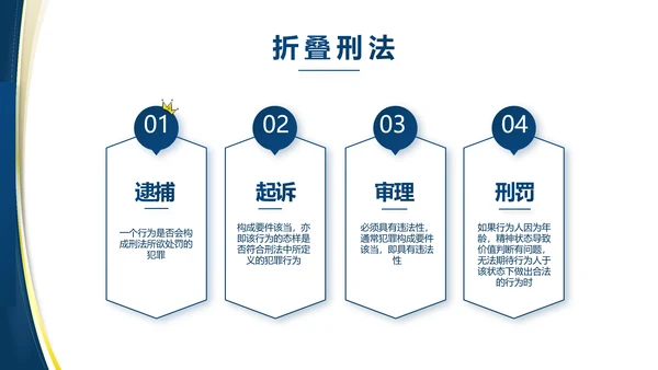 蓝色大气党建法律讲座工作总结PPT