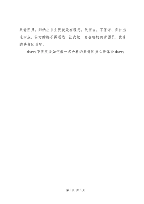 如何做一名合格的共青团员心得体会10篇 (3).docx