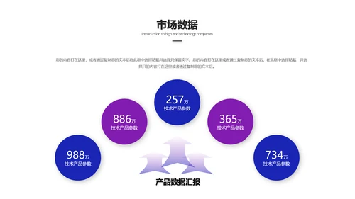 科技粒力流电子信息企业宣传PPT模板