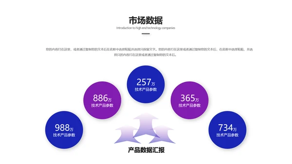 科技粒力流电子信息企业宣传PPT模板