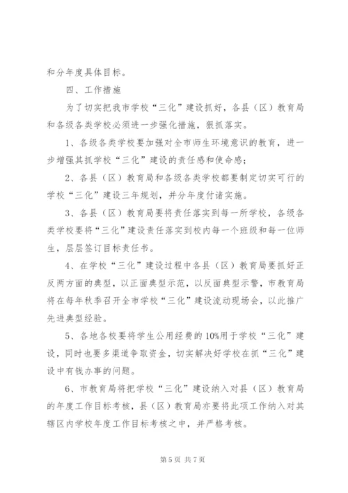 市教育局开展校园环境建设工作方案.docx