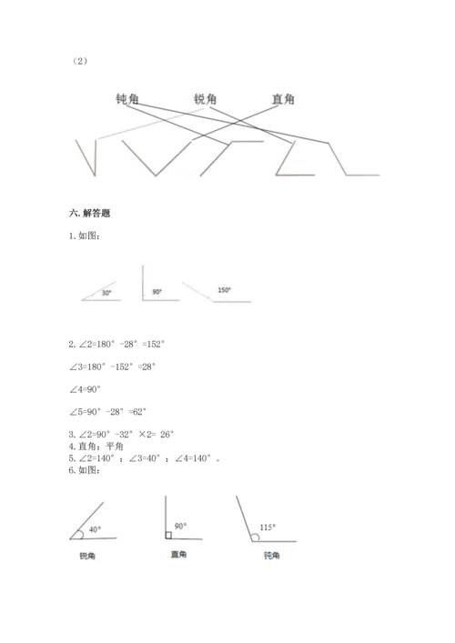北京版四年级上册数学第四单元 线与角 测试卷（b卷）word版.docx