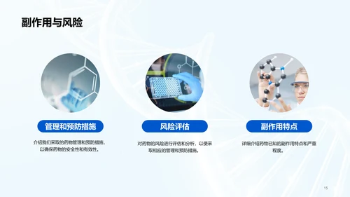 蓝色创意生物医疗研发报告发布会PPT模板