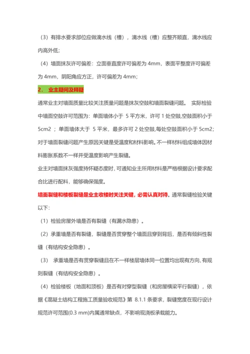 开发商应对业主专用的住宅综合项目工程质量验收统一标准很有用.docx