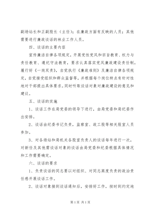 自强社区干部任前廉政谈话和诫勉谈话制度.docx