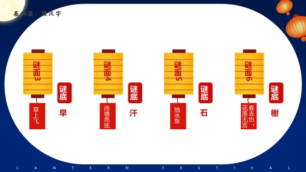 元宵节猜灯谜活动策划通用PPT模板