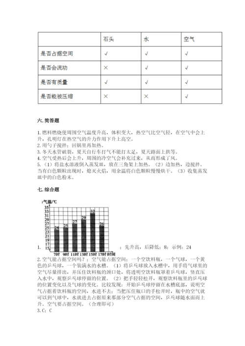 教科版小学三年级上册科学期末测试卷附完整答案（易错题）.docx
