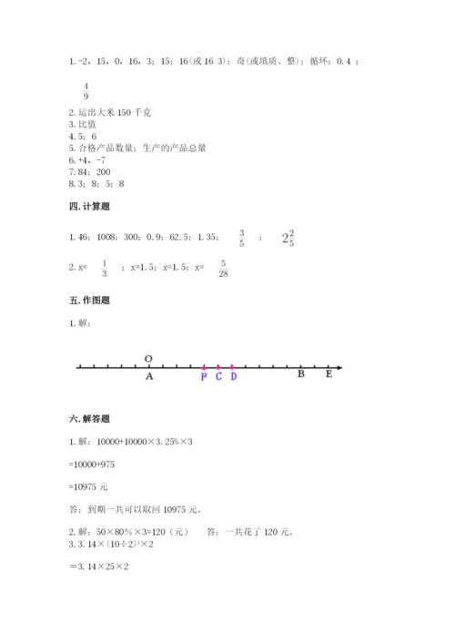 冀教版小升初数学模拟试卷附完整答案【各地真题】.docx