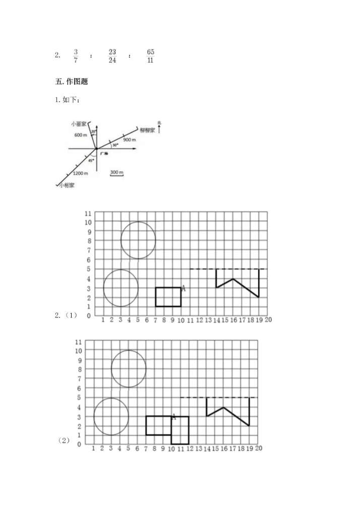 人教版六年级上册数学期末模拟卷精品（网校专用）.docx