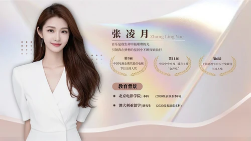 彩色弥散风个人介绍PPT版式合集