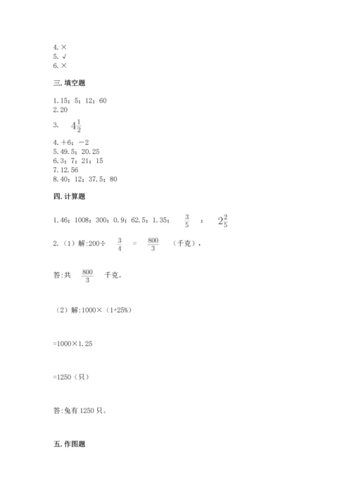 北师大版六年级下册数学期末测试卷及参考答案（研优卷）.docx