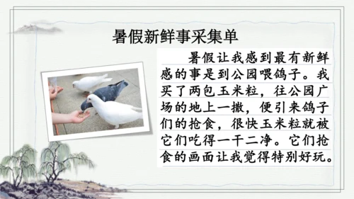 部编版三年级上册语文 口语交际：我的暑假生活 课件